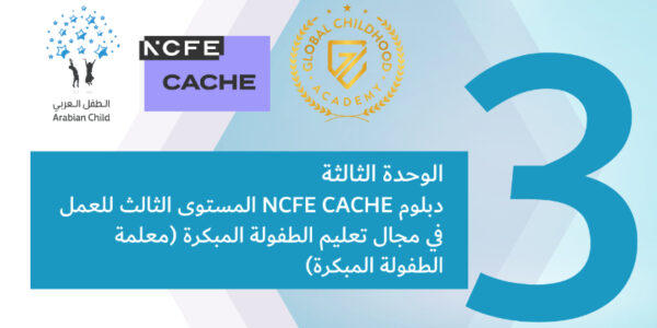 الوحدة الثالثة: دبلوم NCFE CACHE المستوى الثالث للعمل في مجال تعليم الطفولة المبكرة (معلمة الطفولة المبكرة)